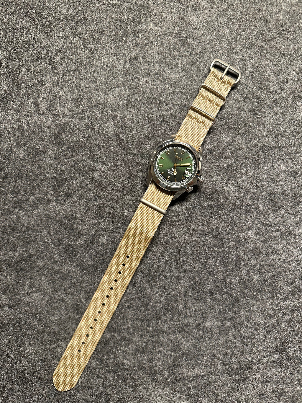 NATO óraszíj - 20 mm homokszínű