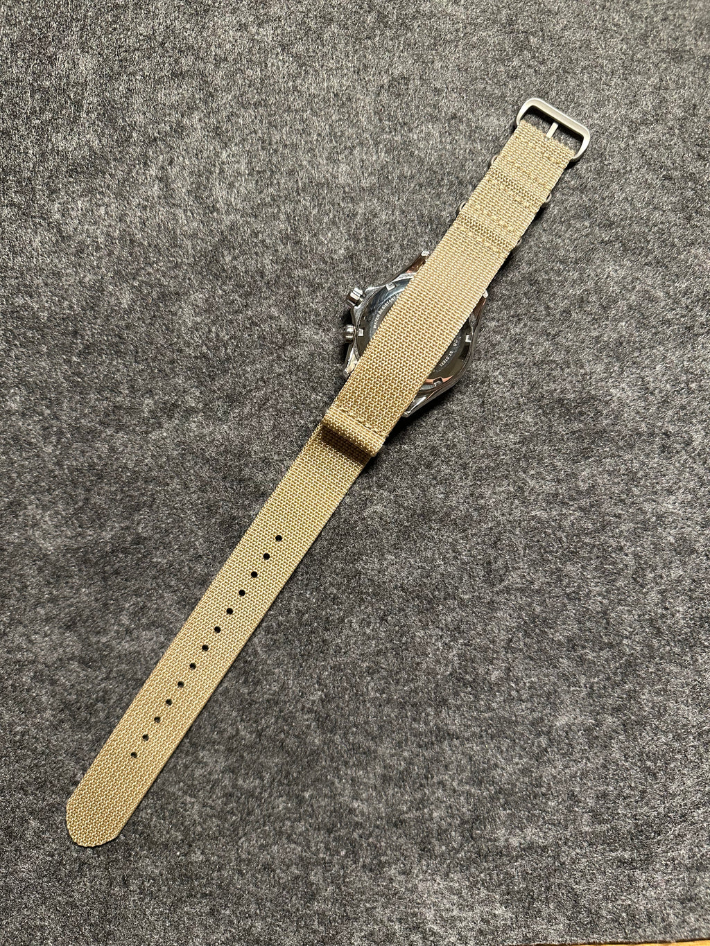NATO óraszíj - 20 mm homokszínű