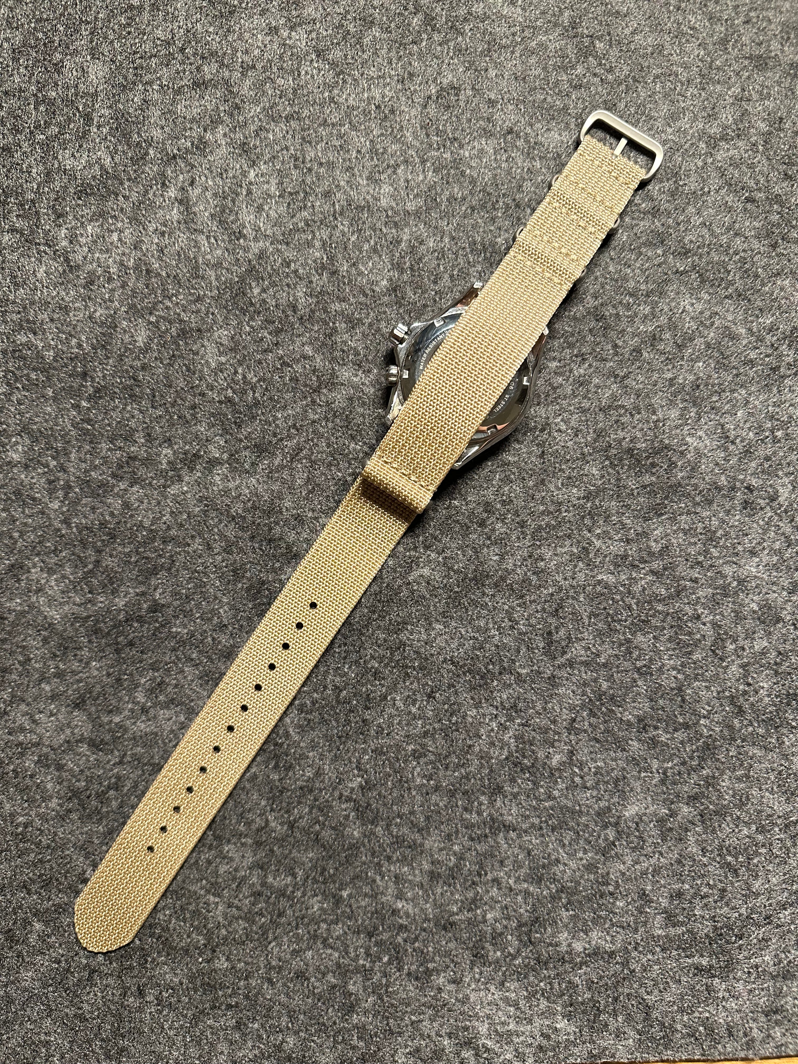 NATO óraszíj - 20 mm homokszínű