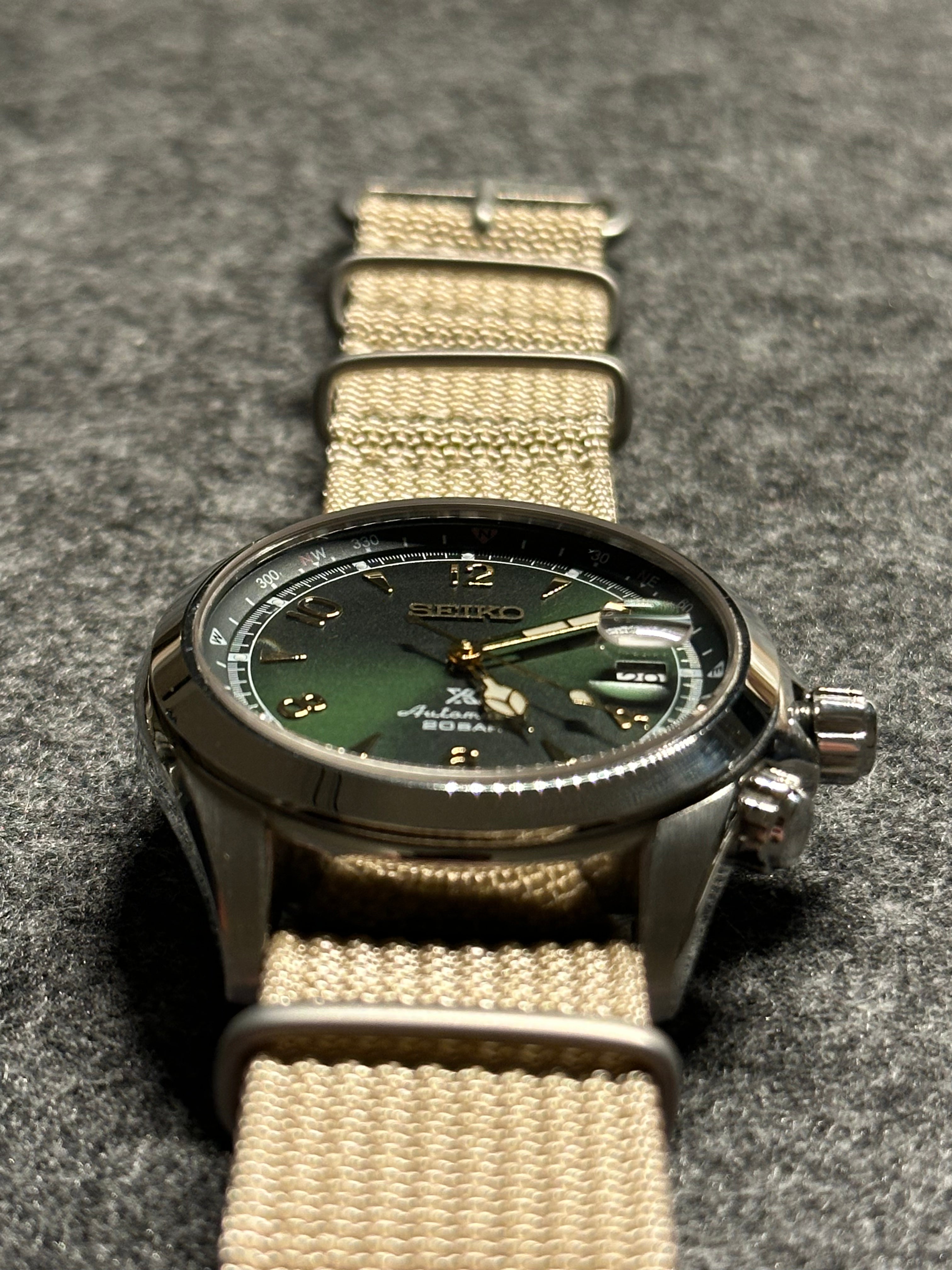 NATO óraszíj - 20 mm homokszínű