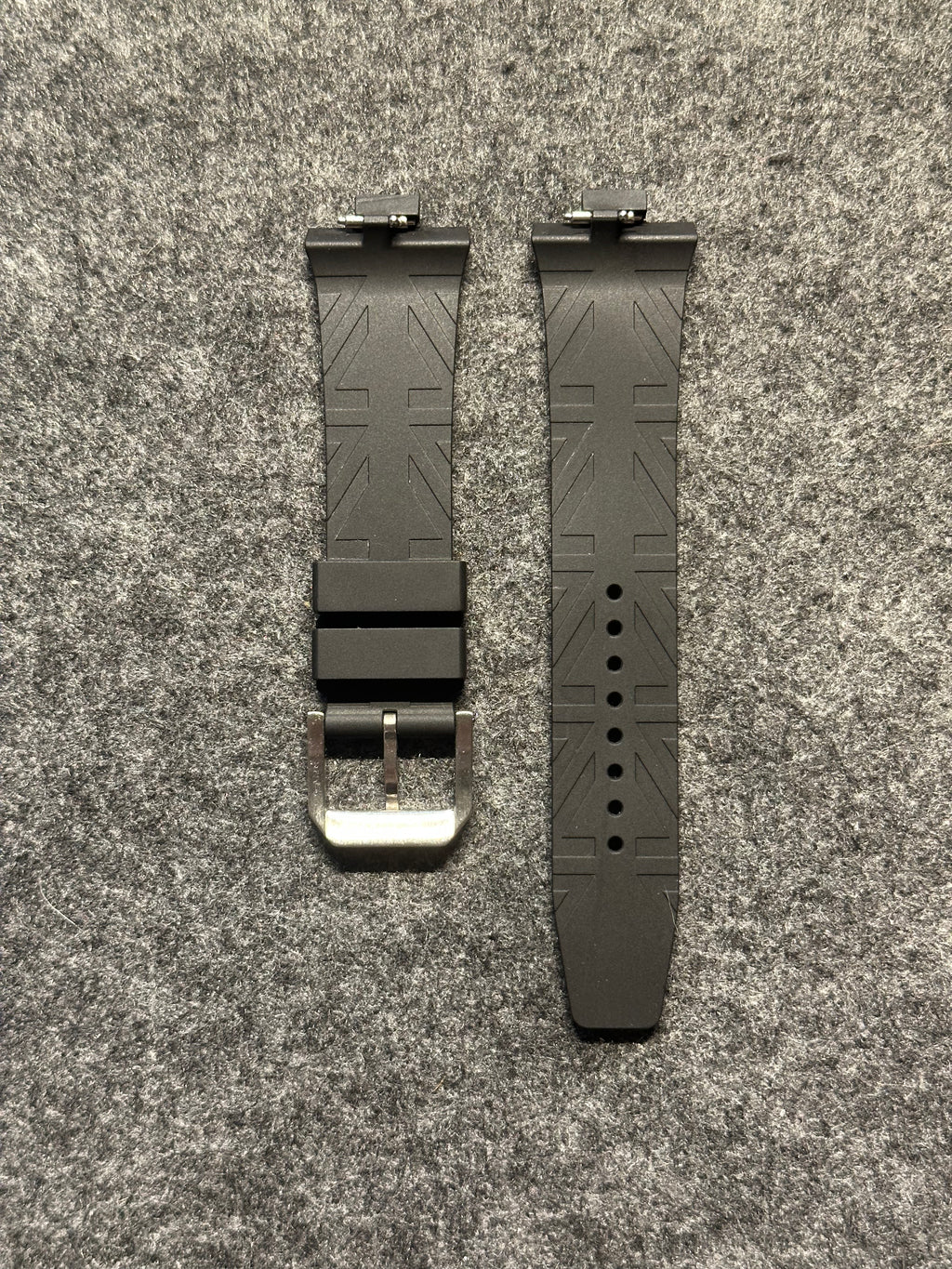 Fekete FKM szíj Citizen Tsuyosa 40mm órához