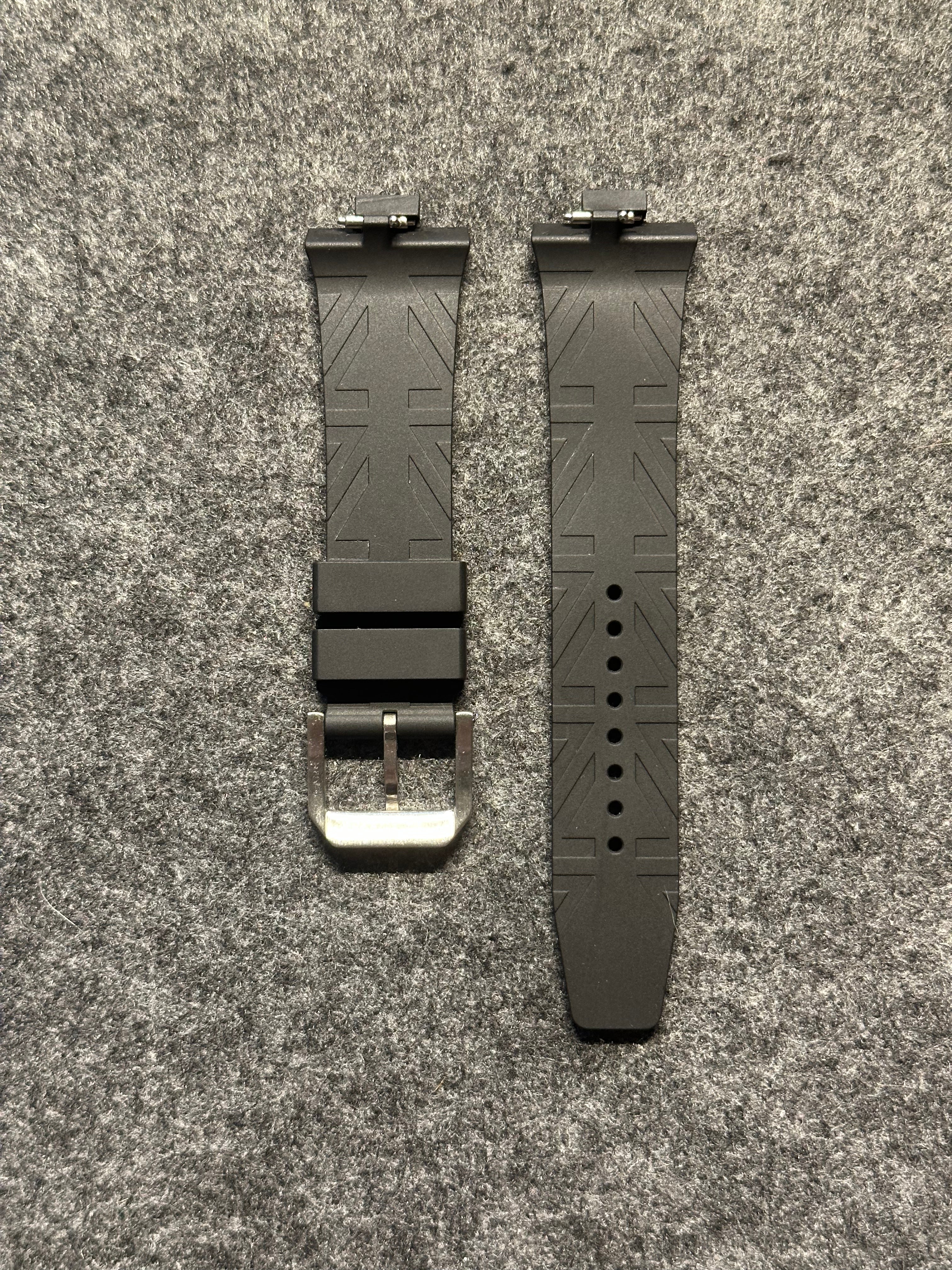 Fekete FKM szíj Citizen Tsuyosa 40mm órához