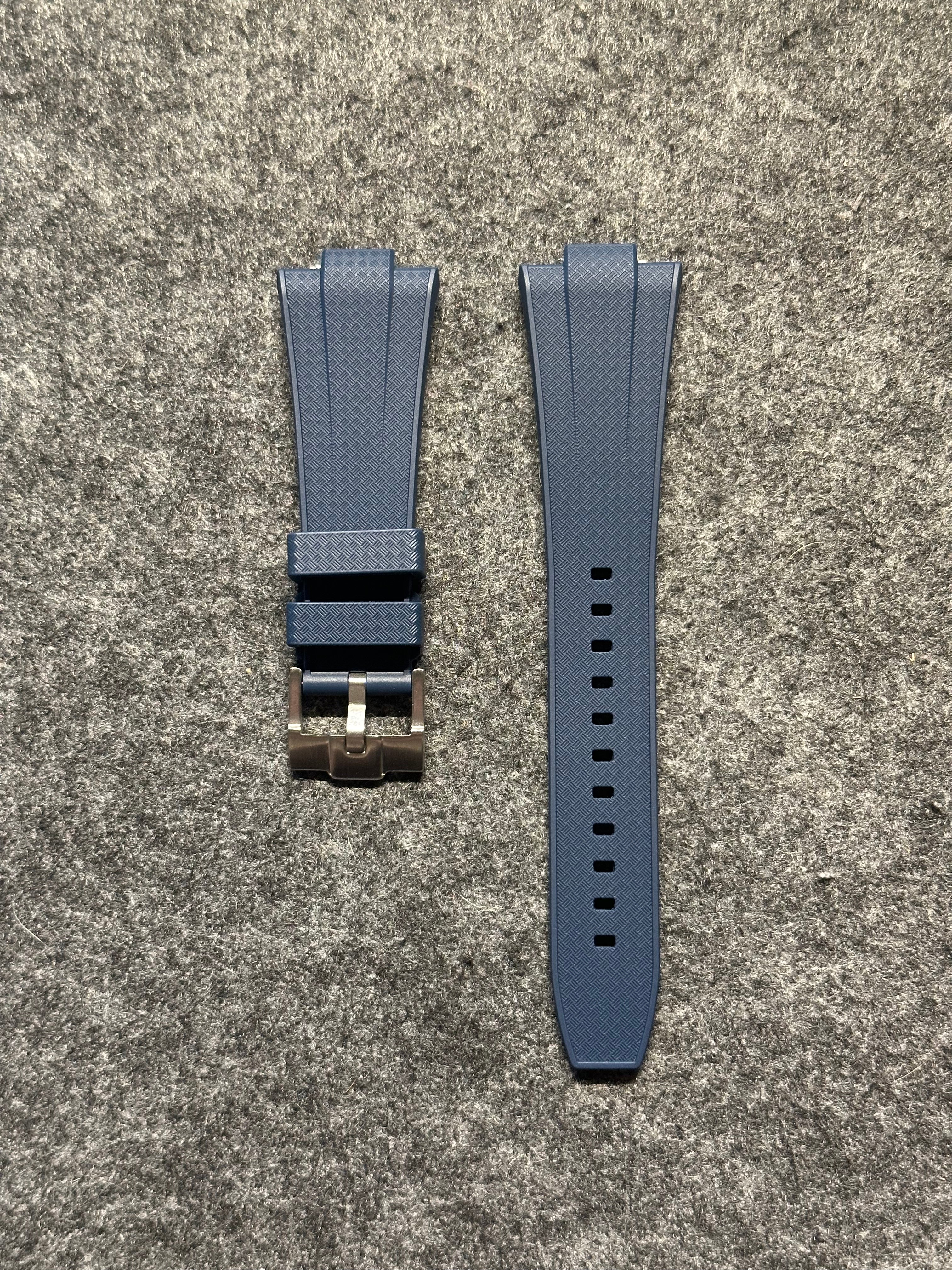 Kék FKM Szíj Tissot PRX Powermatic 80 40mm órához