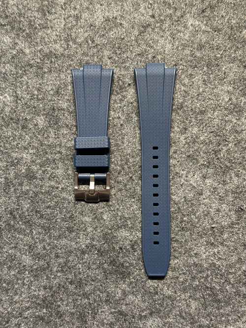 Kék FKM Szíj Tissot PRX Powermatic 80 40mm órához