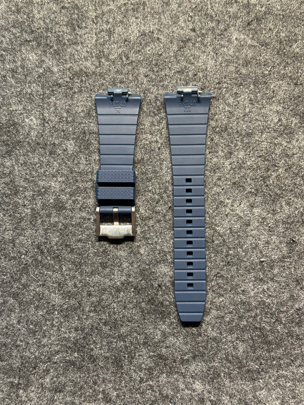 Kék FKM Szíj Tissot PRX Powermatic 80 40mm órához